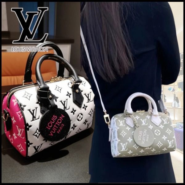 《可愛すぎ》ルイヴィトン スピーディバンドリエール 20 偽物 ショルダーバッグ 2色 M46118